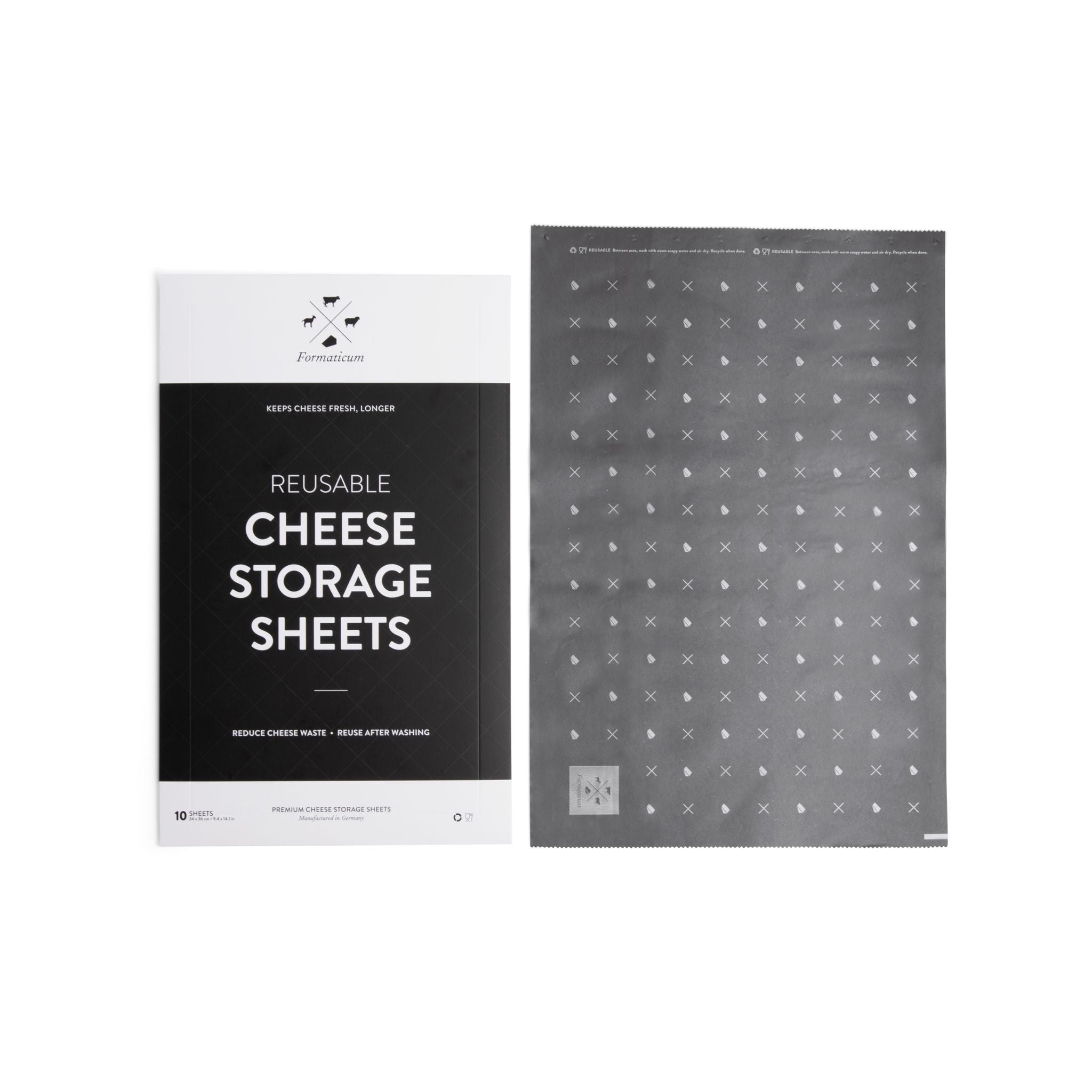 Formaticum Cheese Storage Wax Coated Paper - Porous Wax Sheets From France  - Keep Cheese or Charcuterie Fresh - Professional Grade Cheese Paper for