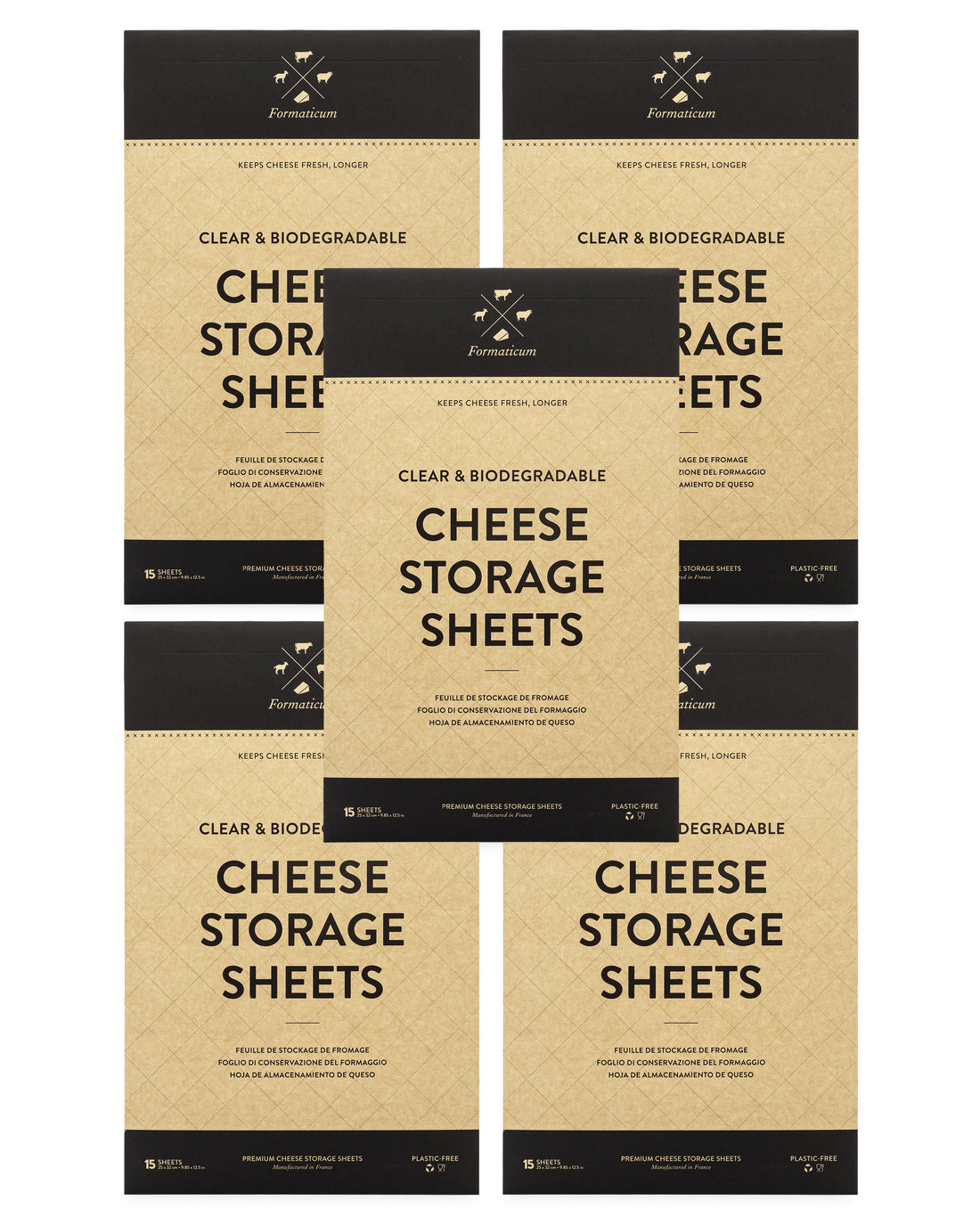 Formaticum Cheese Storage Paper and Labels, 45 Sheets